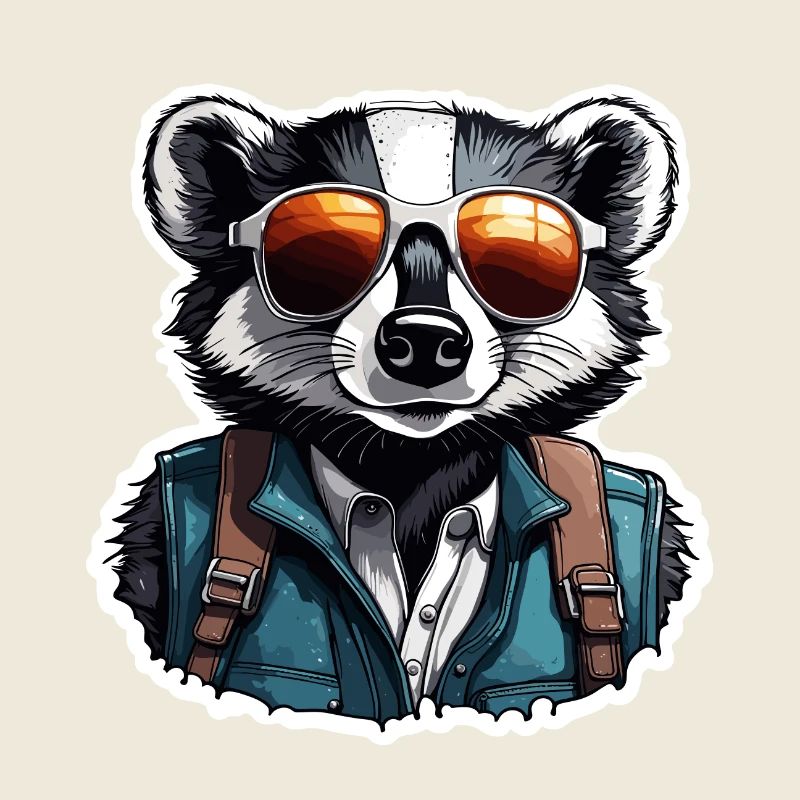 Badger / Rodent / Animal / Stripe / Wild