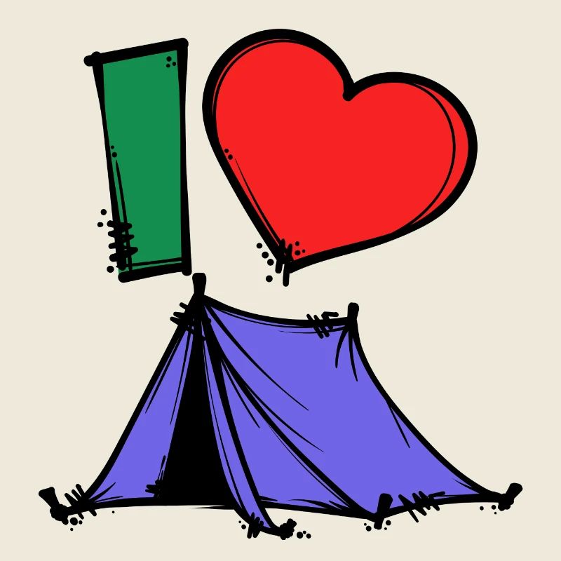 Camper Statement Camping Herz Campingplatz Zelten