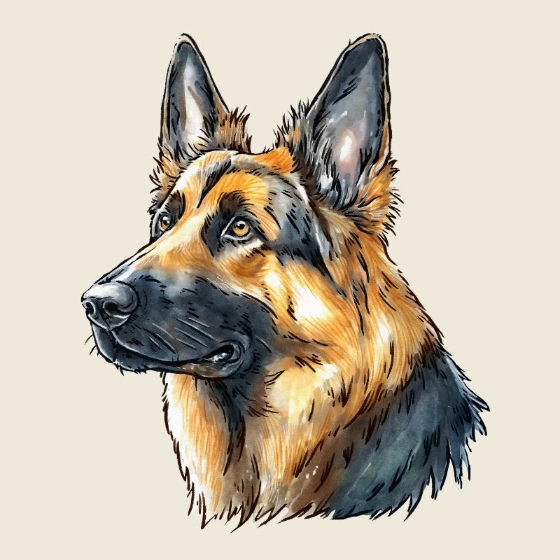 German Shepherd Portrait