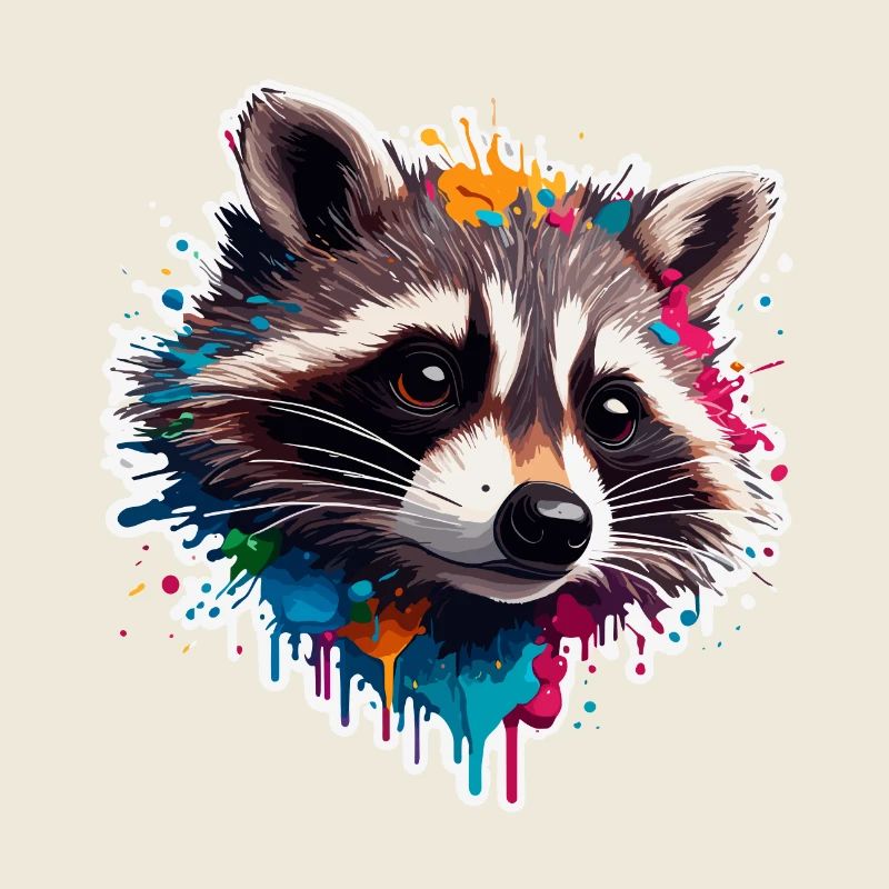 Waschbär / Tier / Zoo / Wild / niedlich / Räuber