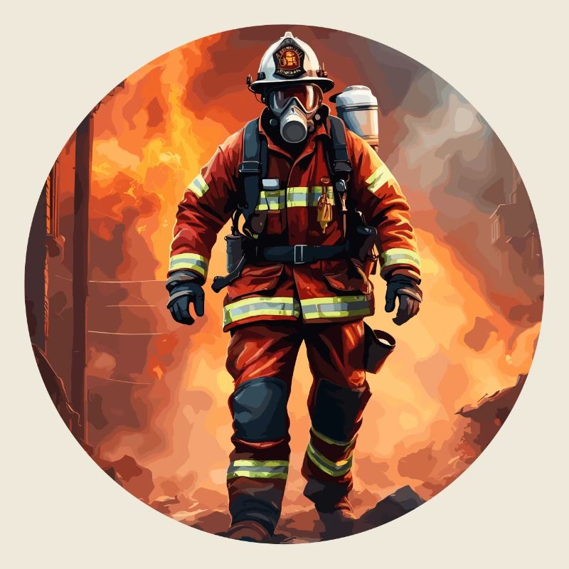 Firefighter / Fire / Fire / Extinguish / Hero