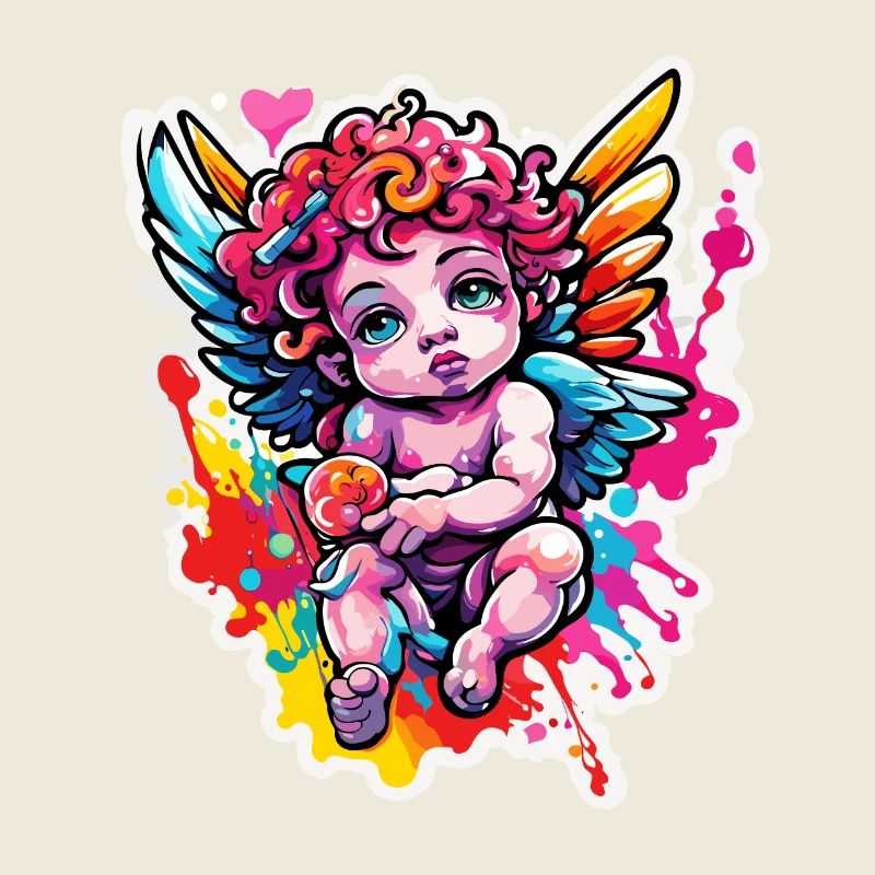 Cupidon / Amour / Flèche / Coeur / Saint Valentin