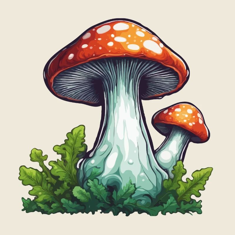 Champignon / Champignon / Prairie / Forêt / Goa / Psy