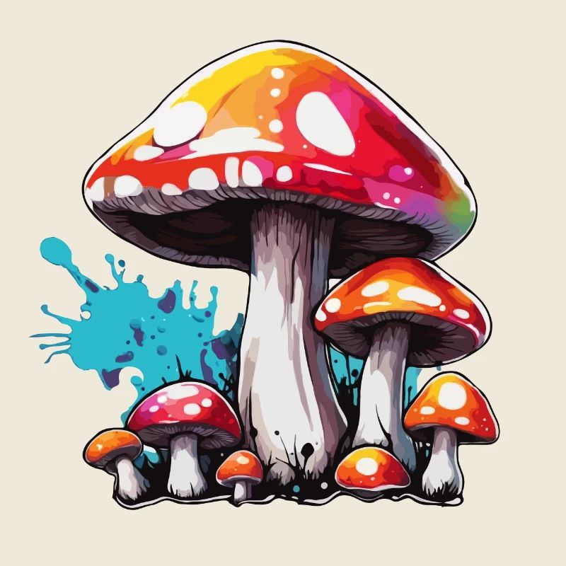 Champignon / Champignon / Prairie / Forêt / Goa / Psy