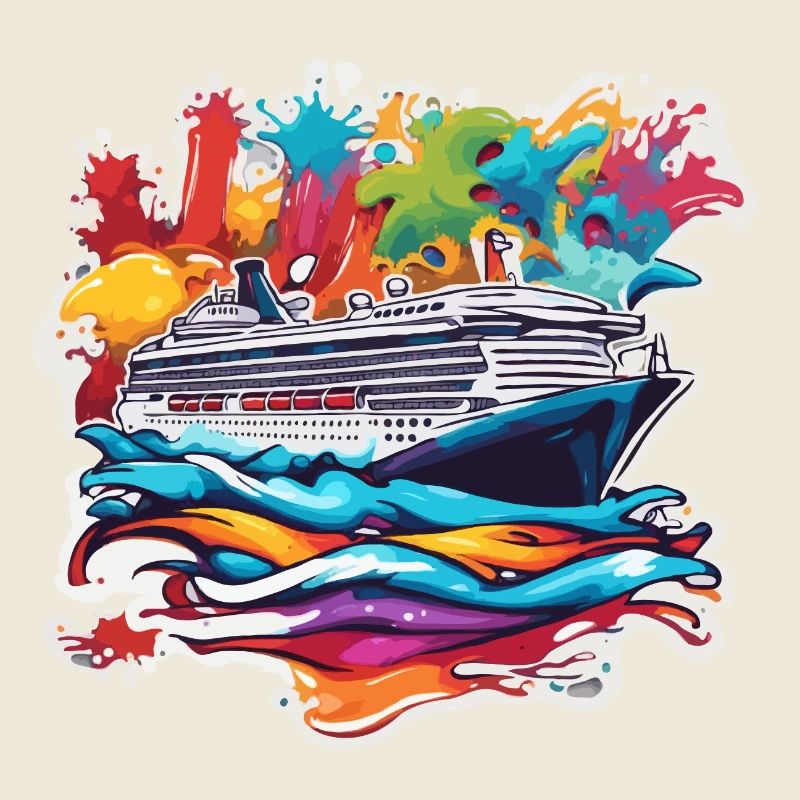 Pirate Ship / Boat / Sea / Ocean / Waves