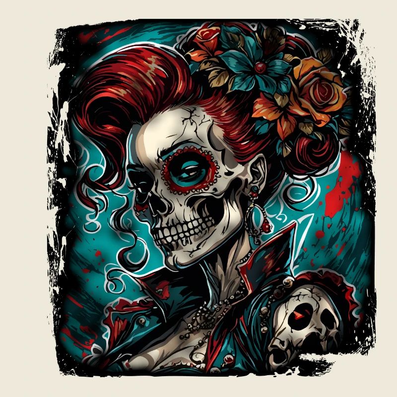 Skull / Totenkopf / Skelett / Gothic / Tattoo