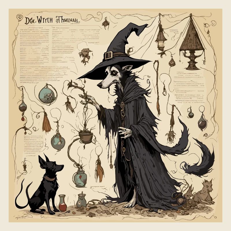 Manuel de la sorcière / grimoire / Halloween / automne