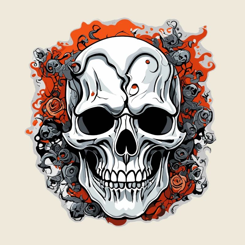 Skull / Totenkopf / Skelett / Gothic / Tattoo