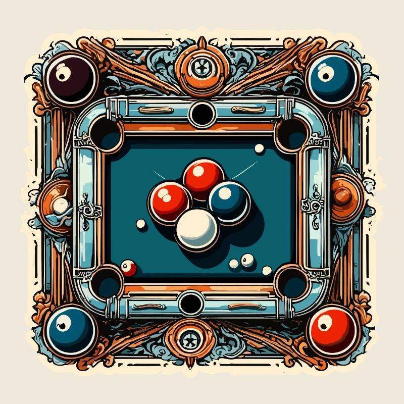 Billardtisch / Billiardkugel / 8 Ball / Pool / Kö