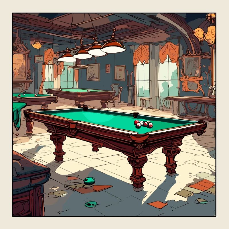 Billardtisch / Billiardkugel / 8 Ball / Pool / Kö