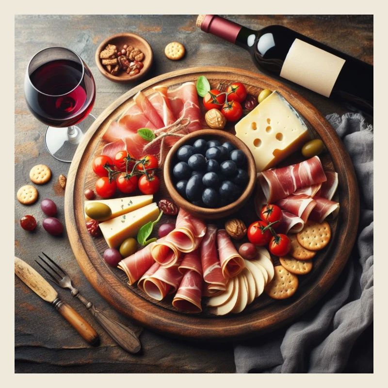 Jambon serrano et fromage
