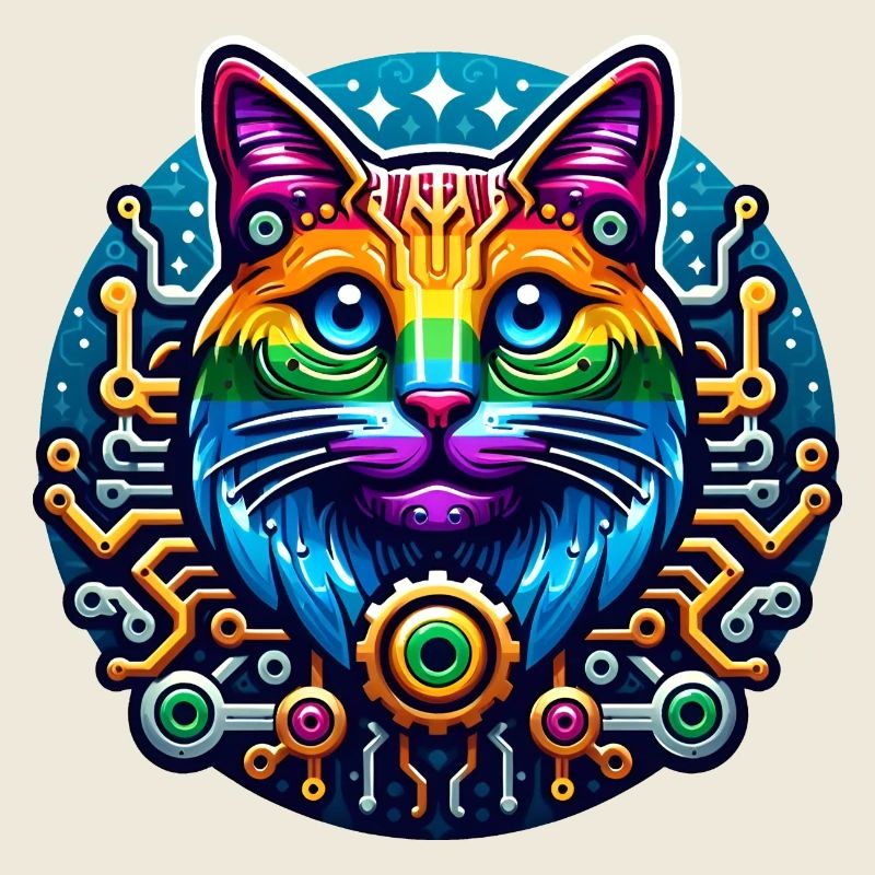 Mechanical Rainbow Cat