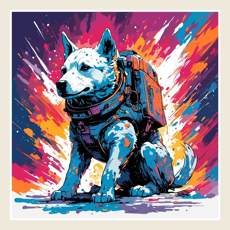 Astronaut / Space / Spaceship / Dog