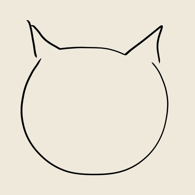 Katze Kopf Tier Symbol