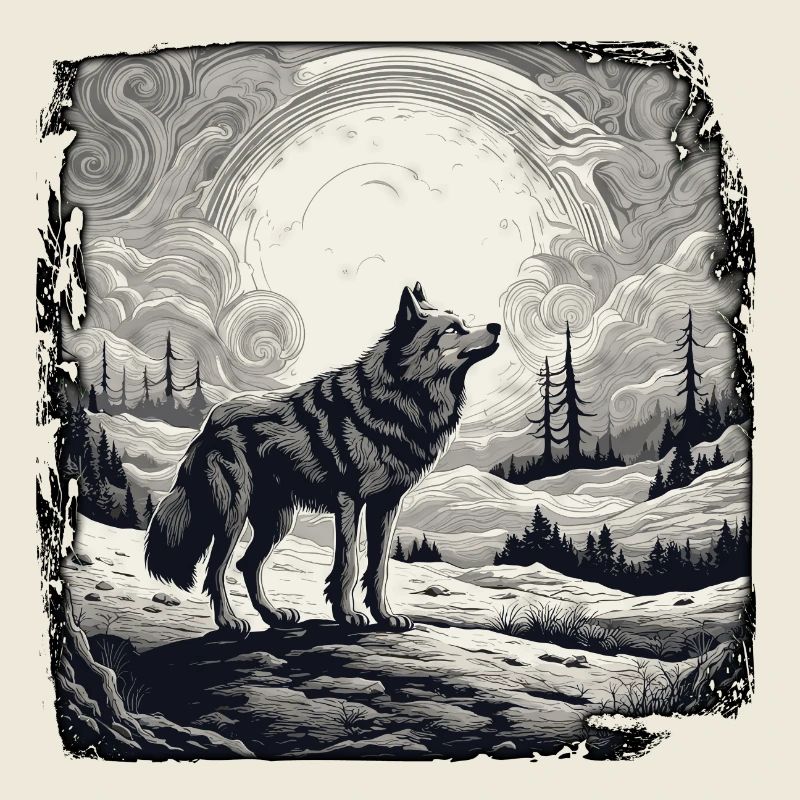 Wolf / Rudel / Wald / Wild / Tierwelt / heulen