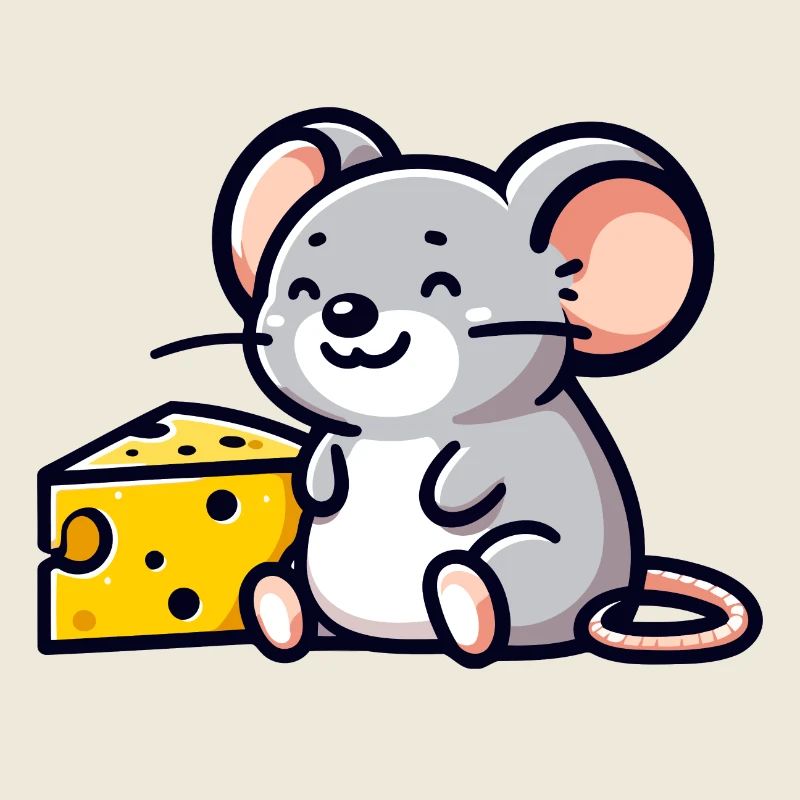 Souris amateur de fromage : l’amie du goûter