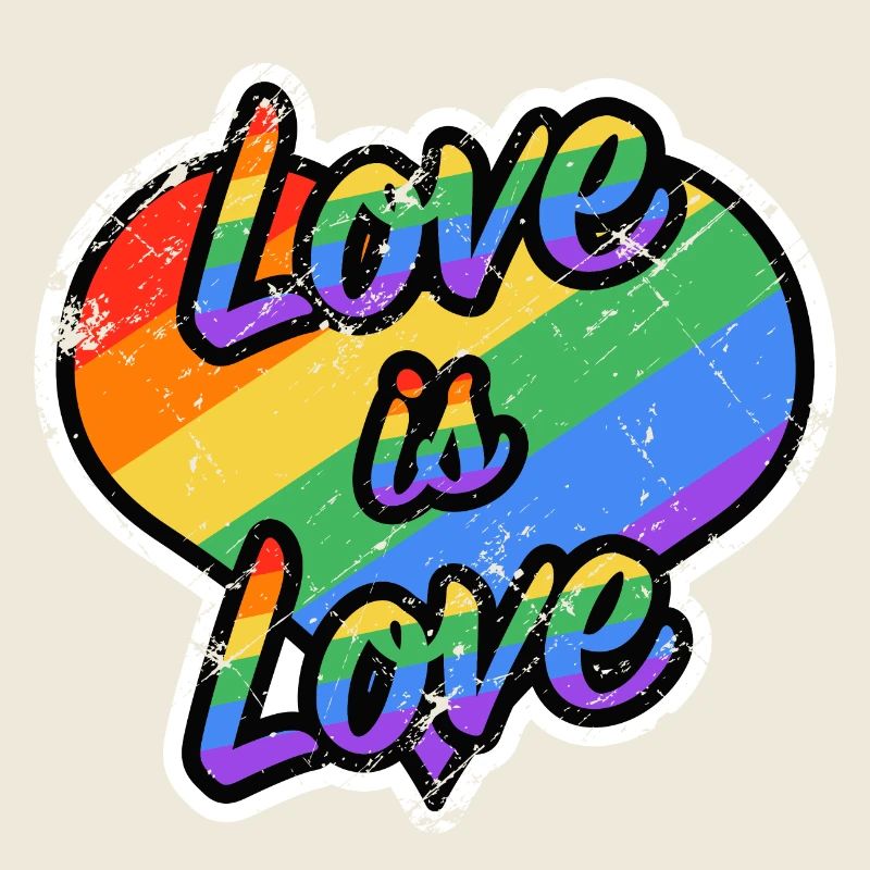 Rainbow Heart: Love is Love