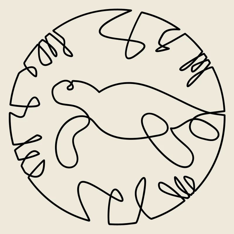 Turtle One Line Fine Art