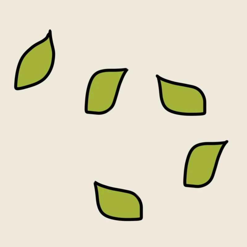 Arbre à motif de feuilles vertes