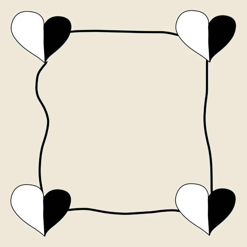Four Hearts Frame