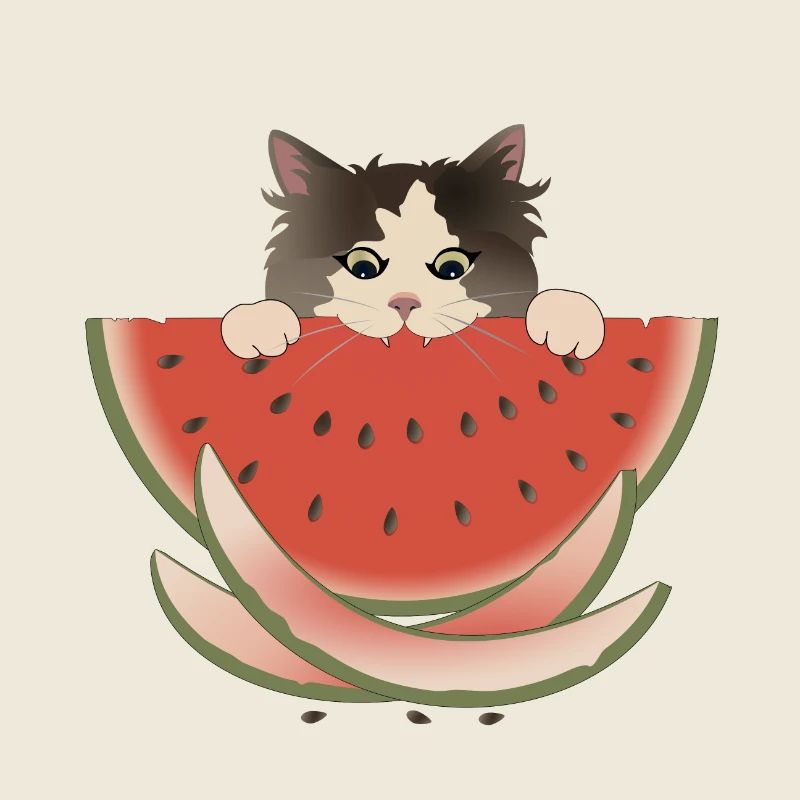 Wassermelone Delight Katze