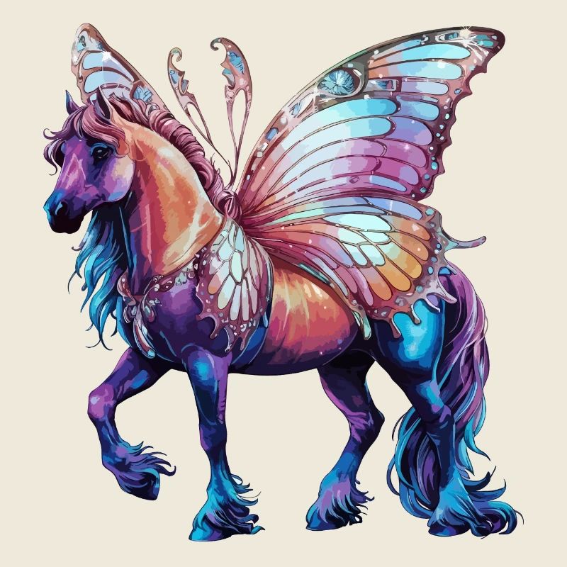 Cheval papillon