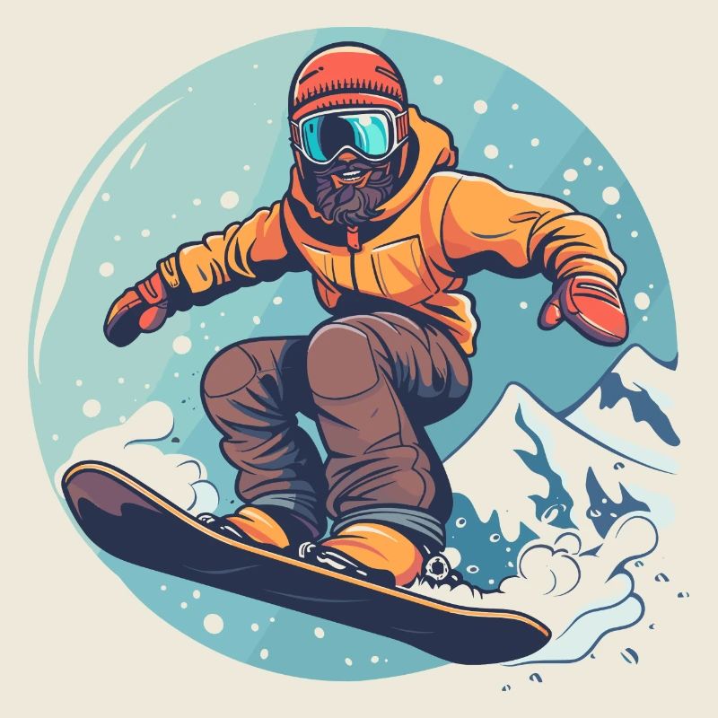 Graphismes de snowboard