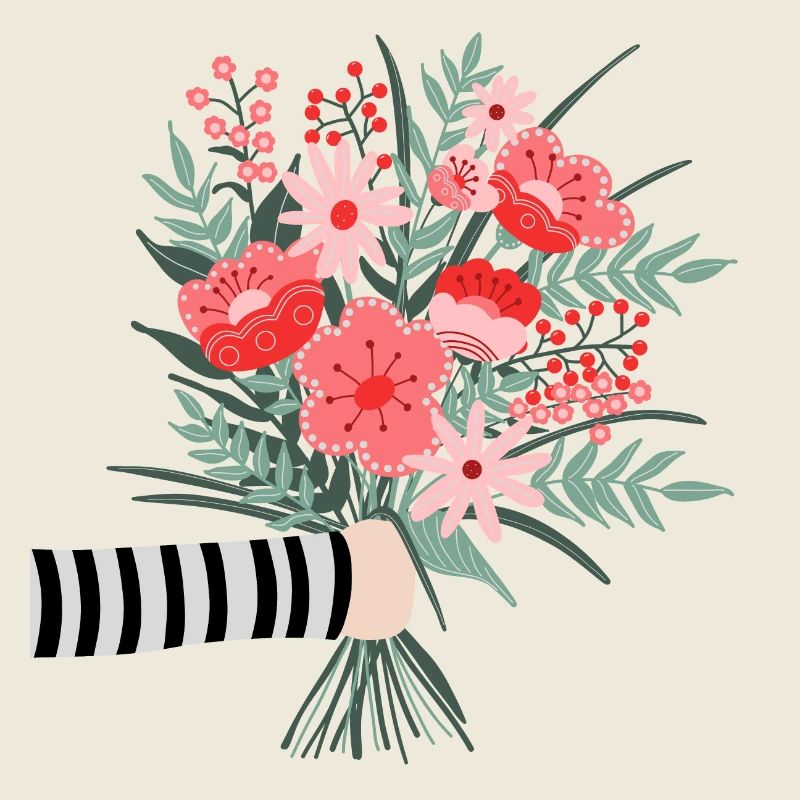 Dites simplement merci - une chère salutation aux fleurs