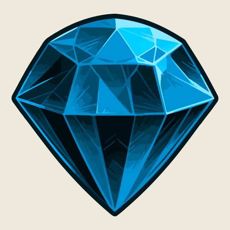 Saphir bleu précieux