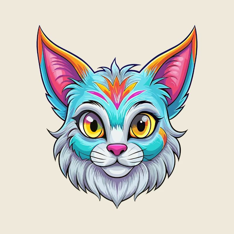 Pixie Bob Chat Race Dessin animé Kawaii Animal Pet