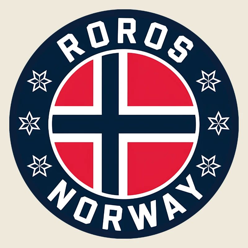 Drapeau de la Norvège Roros
