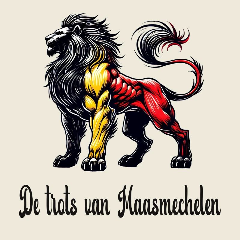 Maasmechelen lion flag design