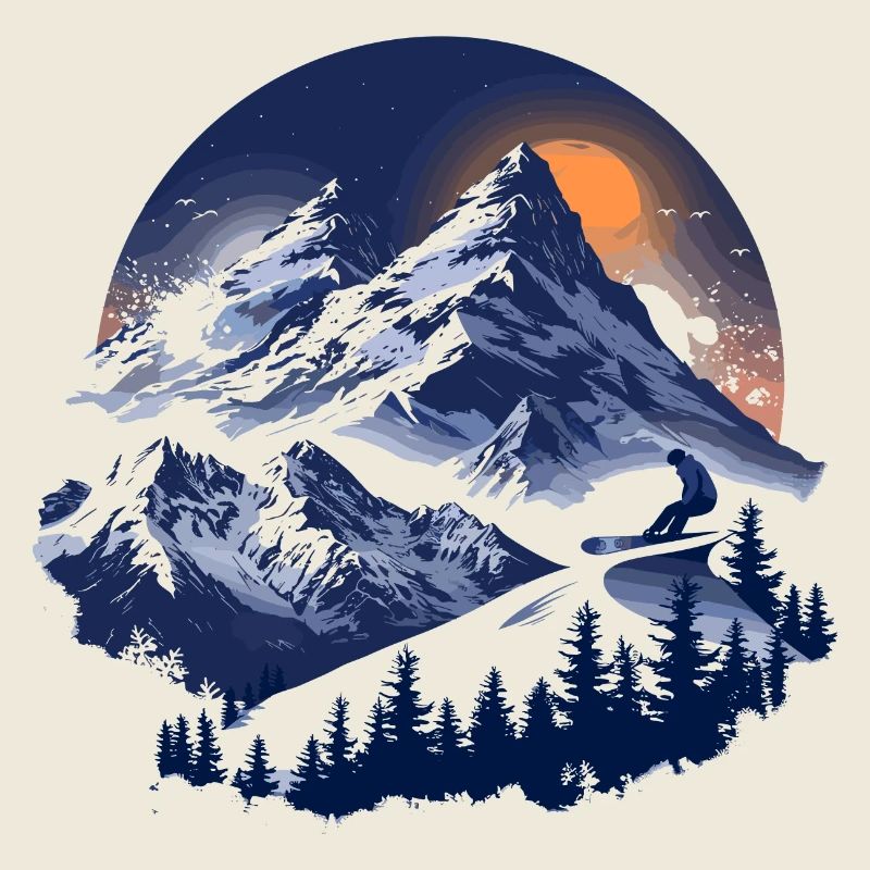 Graphismes de snowboard