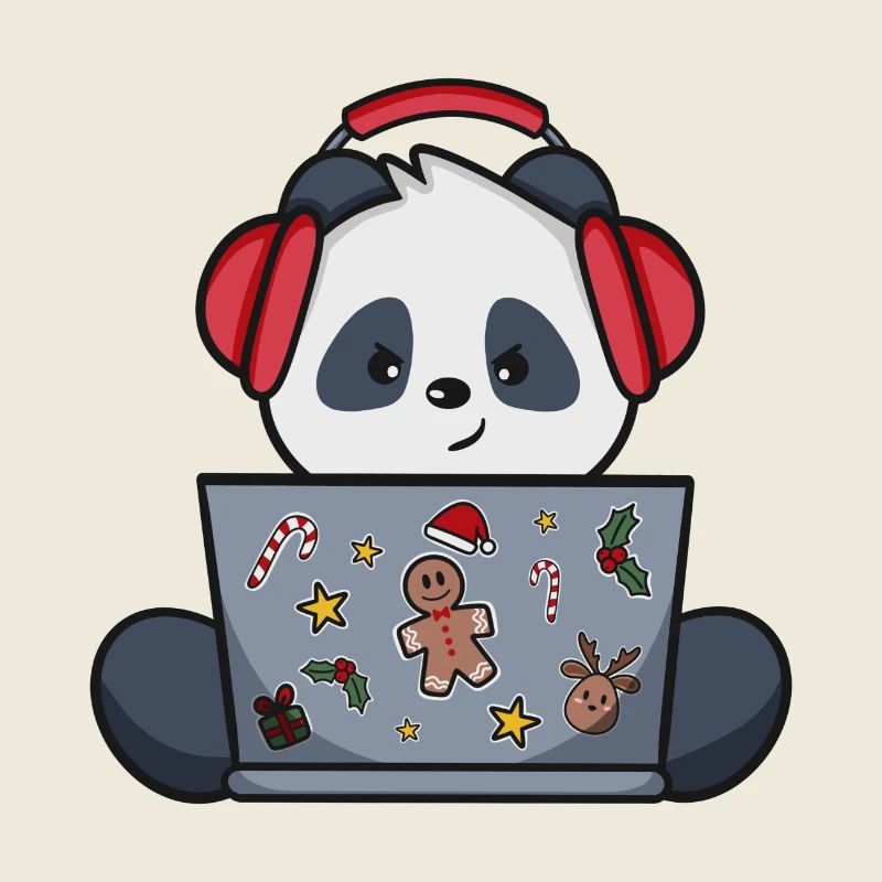 Gaming Panda - Edition Weihnachten