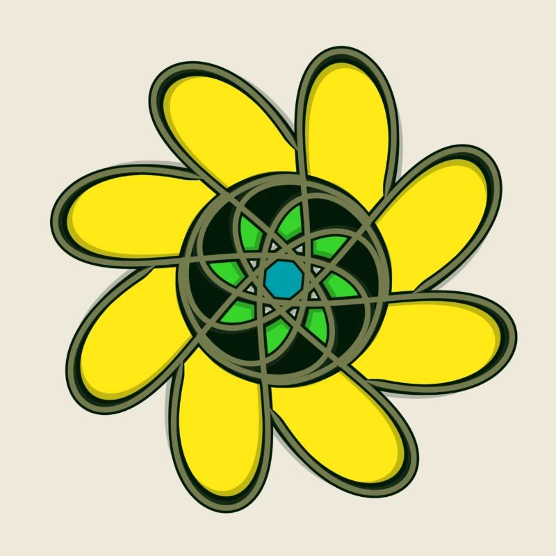 Abstract with different patterns