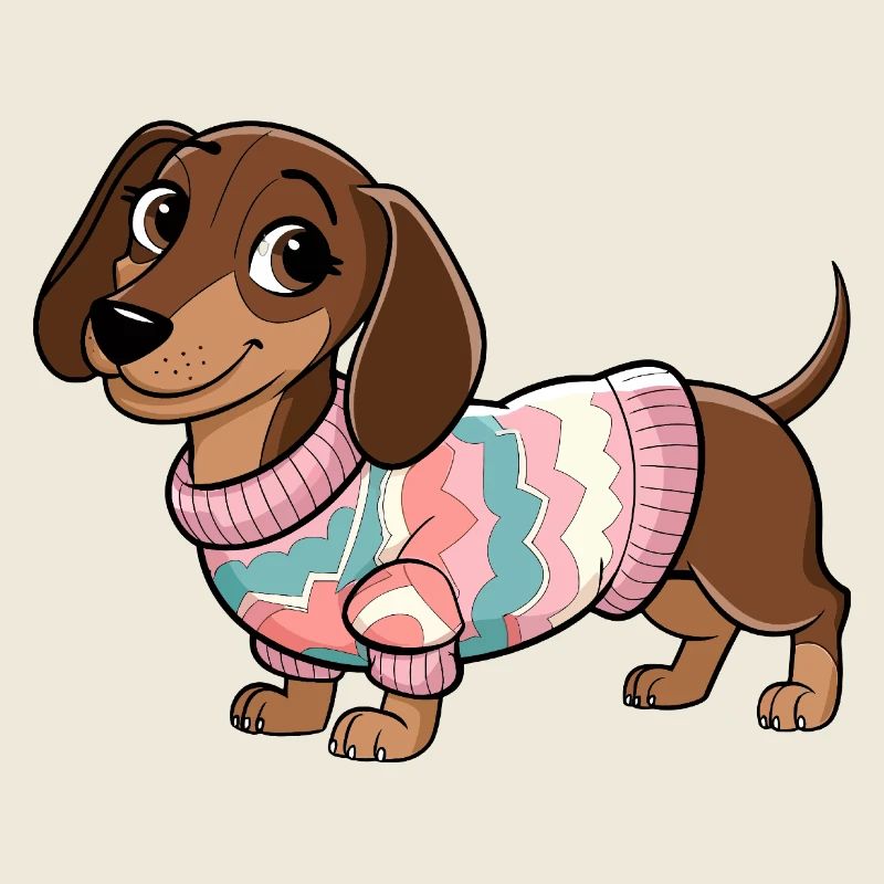 Kuscheliger Pullover Dackel