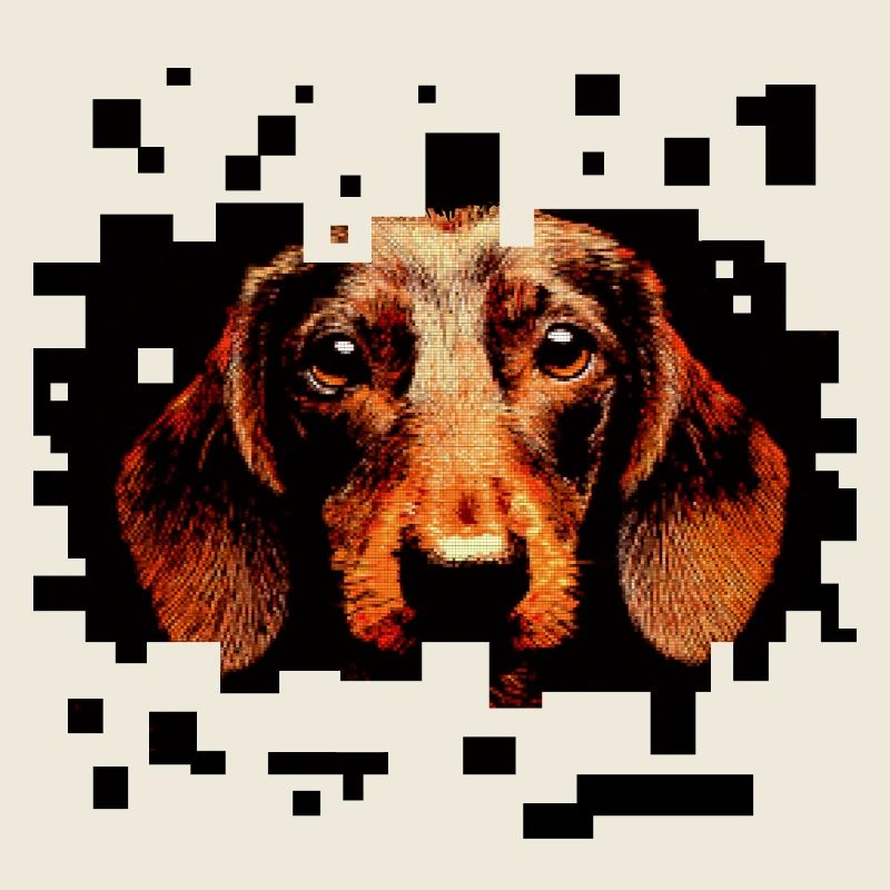 Dachshund Wirehaired Pixelart