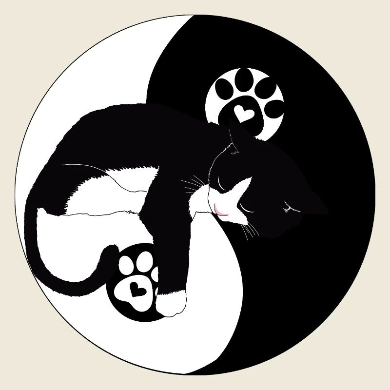 Chat nocturne sur la lune avec pattes