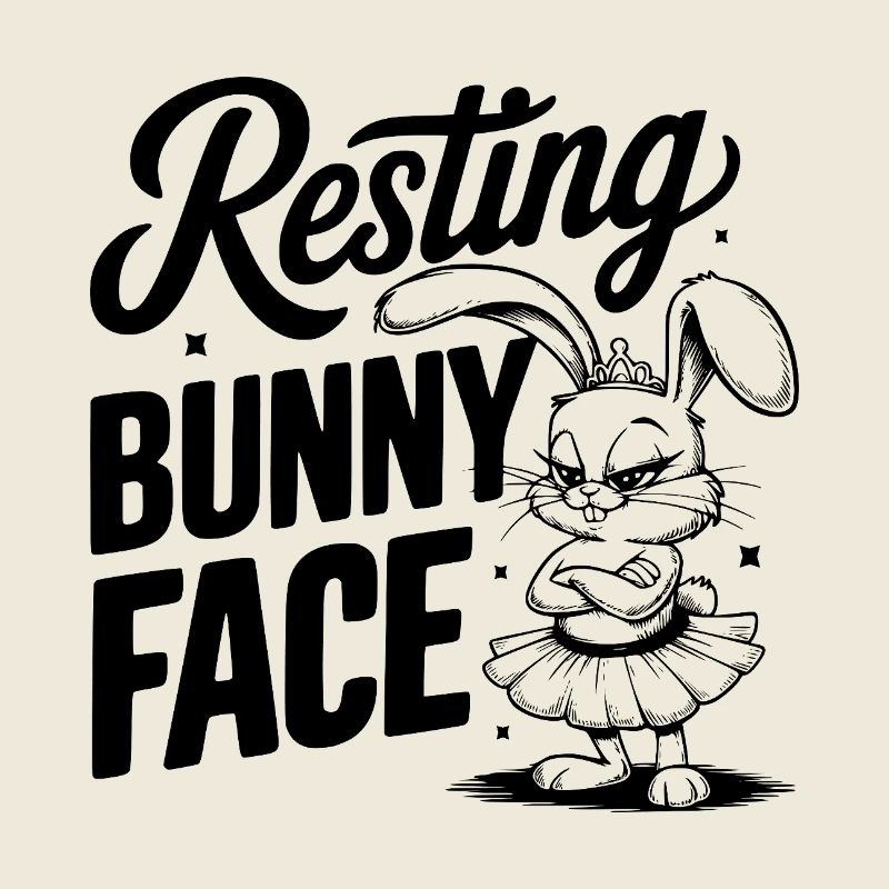 Visage de lapin au repos