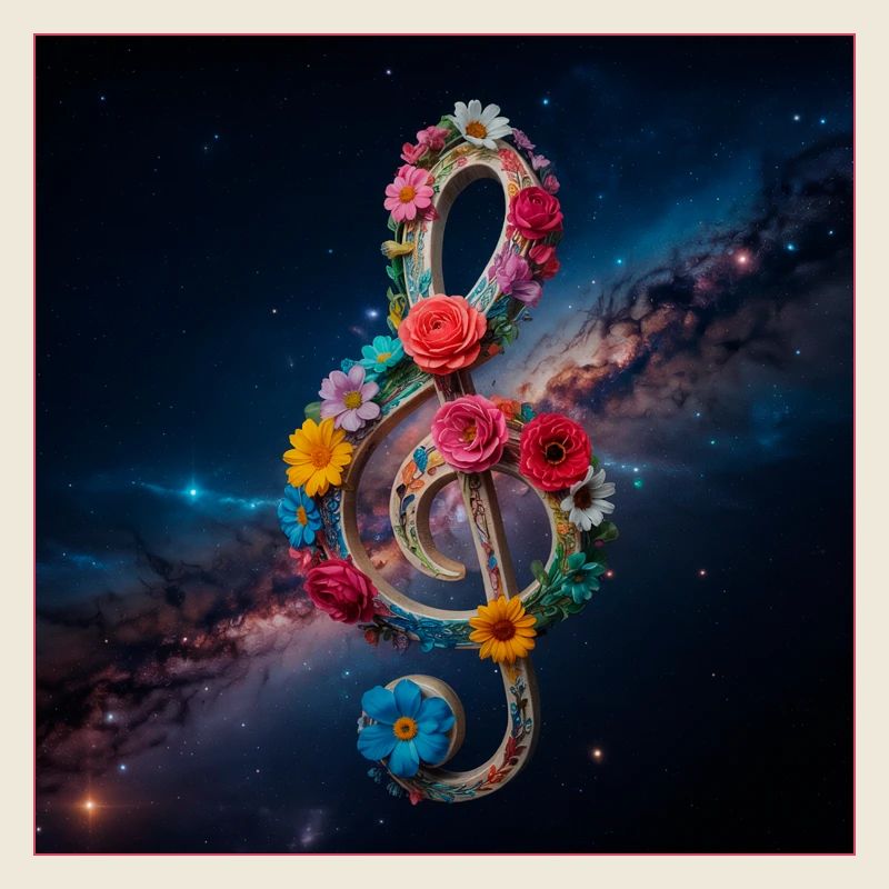 Flowers clef in space