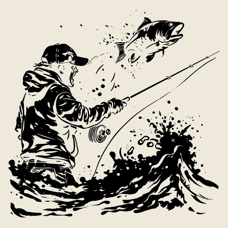 Dessin de pêche