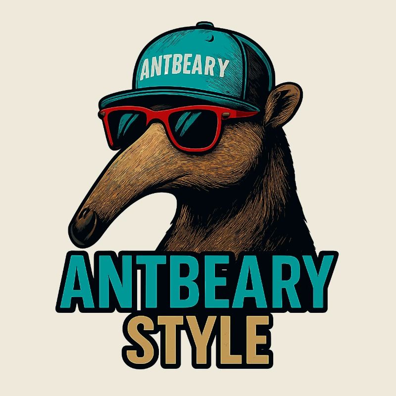 Antbeary Style Aardvark Cartoon