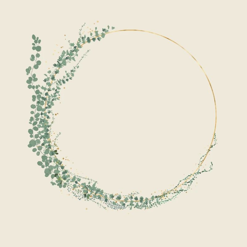 Eucalyptus wreath, personalizable