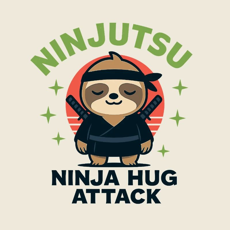 Ninja Cuddle Sloth HugAttack