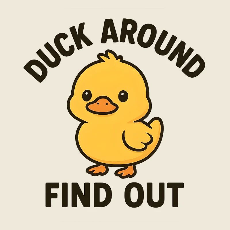« Canard et découvre » - Canard mème drôle