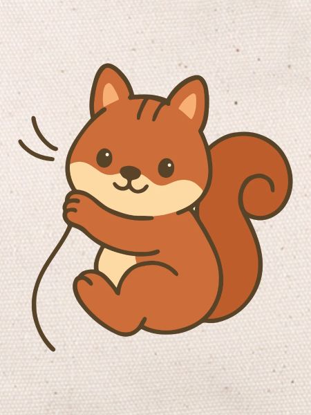 Cuddly squirrel