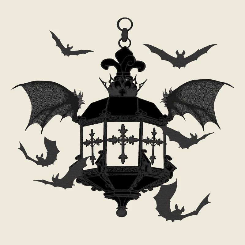 Goth laterne, fledermäuse