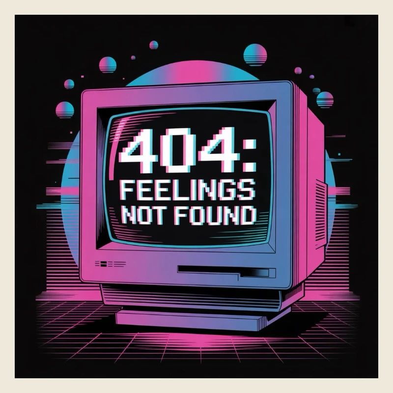 Retro Tech 404 Sentiments Introuvables Design