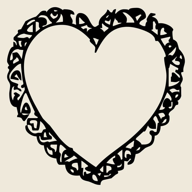 Cœur | Coeur avec bordure distinctive (Vectorgraphic)