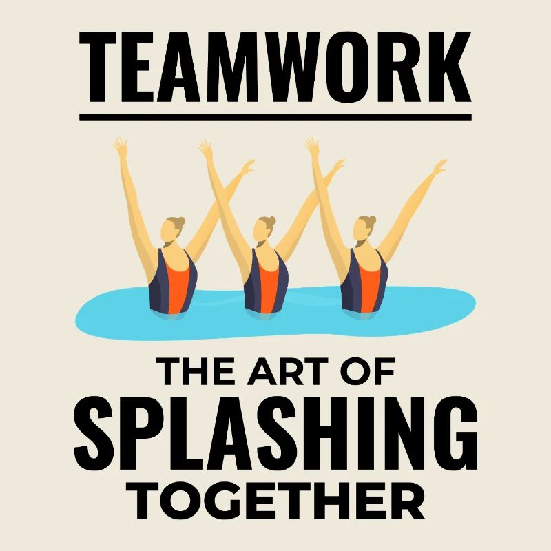 Triumphales Design der Synchronschwimmer